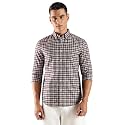 Checks Slim Fit Oxford Woven Shirt
