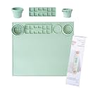 V2.0 Art Creator Silicone Craft Mat for Kids 15"x17" – Non-Stick, Waterproof & Easy to Clean, Collapsible Cleaning Brush, Removable Palette & Cups for Painting, Resin, Crafts, Clay & Playdough