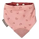 Cheeky Chompers Neckerchew Teething Bib, 2-in-1 Bandana Style Bib w/Food Grade Silicone Teether