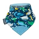Cheeky Chompers Neckerchew Teething Bib, 2-in-1 Bandana Style Bib w/Food Grade Silicone Teether