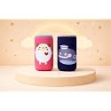 The Cheeky Kidzz Soft Reusable Baby Feeding Bottle Cover Sleeve Printed Suitable for 120ml 150ml 220ml 240ml Feeding Milk/Water Feeder Bottles(Pack of 2) (Whale-Sheep)