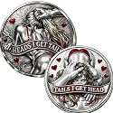 Funny Heads and Tails Challenge Coin Double-Sided Lucky Token Heads I Get Tail, Tails I Get Head Humor Gift for Couples, Collectors, Birthdays, and Special Occasions(2PCS)