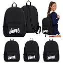 Cheer Backpack, Cheerleader Team Gifts, 6 Pack, Black