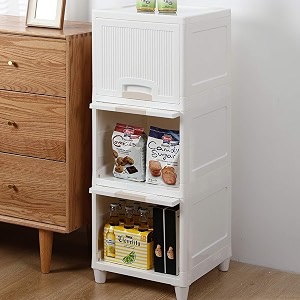 3 units foldable plastic cabinet for storage organizer folding storage cabinet organisers storage box almirah portable cabinets for storage white