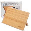 CHEF'S VISION Magnetic Knife Block Without Knives, Bamboo Countertop Holder