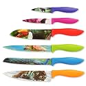 CHEF'S VISION Wildlife Knife Set, Six Colorful Animal Design Kitchen Knives