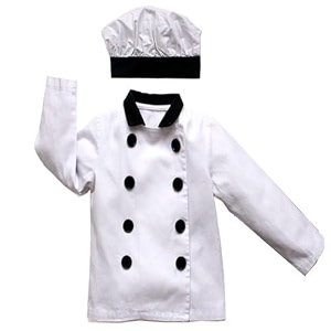 Chef costume for boys and Girls black