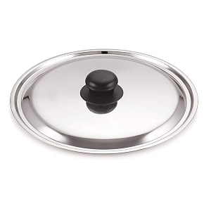 stainless steel dome lid - silver 18cm