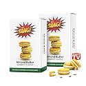 CHEF SANG! Creamy Sandwich Cookies | No Artificial Flavors or Preservatives | Real Almond Butter Cream Filling | Non-GMO | Individually Wrapped Cookies | 6oz (Pack of 2)