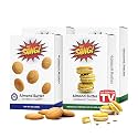 CHEF SANG! Sweet Treats Cookie Variety Pack Pack | No Artificial Flavors or Preservatives | High Protein Almond Butter Cookies &amp; Creamy Sandwich Cookies | Non-GMO | Pack of 4