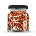 Chef Urbano Chilli Flakes 100 g | Natural | Dried Red Chilly | Aromatic Spicy Dried Pizza / Pasta Seasoning | Premium Herbs and Spices | Glass Bottle