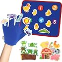 CHEFAN Felt Board with Finger Puppets for Toddlers, Storytelling Toy