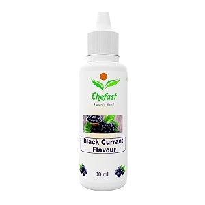 chefast black currant flavour baking essence for cake milkshakes ice-cream - 30ml  use 2-3 drops essence for 250 grm cake