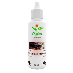 chefast chocolate flavour baking essence for cake ice-cream chocolates milkshakes- 30ml  use 2-3 drops essence for 250 grm cake