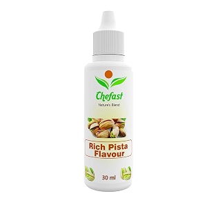 chefast rich pista flavour baking essence for cake ice-cream chocolates milkshakes- 30ml  use 2-3 drops essence for 250 grm cake