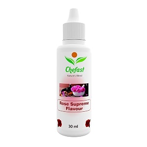 chefast rose premium flavour baking essence for cake ice-cream milkshakes chocolate - 30ml  use 2-3 drops essence for 250 grm cake
