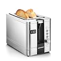 Chefman 2-Slice Toaster Pop-Up Stainless Steel Extra-Wide