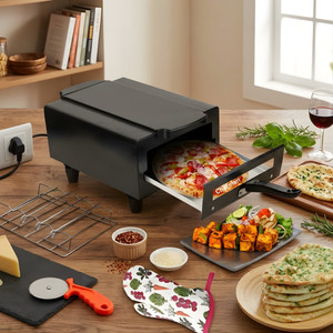 Chefman Electric Tandoor with Auxiliary Equipment Black