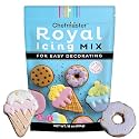 Chefmaster White Royal Icing Mix, Decorating Cookies, Making Cake Decorations, Extra Smooth & Versatile, Just Add Water, Non-GMO, Made in USA, 16 oz