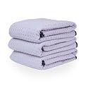 Chemical Guys, Waffle Weave Glass & Window Towel, Lavender, 3 Count, 25"x 36" (Pack of 12)