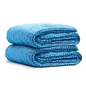 Chemical Guys, Woolly Mammoth Large Drying Towel, Blue, 36 x 25 in, 2 Pack
