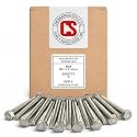 Chenango Supply M6-1.0 x 45mm Stainless Steel Hex Head Bolts – DIN 933, 18-8 Stainless, Fully Threaded Metric Coarse Hex Cap Screws, 15 Pieces (M6-1.0 x 45mm)