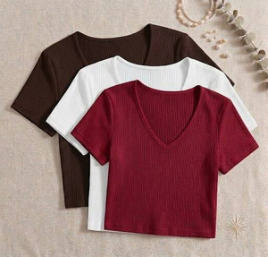 CHENECLOTH Casual Self Design Women Brown White