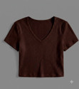 CHENECLOTH Casual Self Design Women Brown Top
