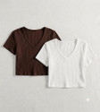 CHENECLOTH Casual Self Design Women White Brown