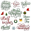 Chengu 21 Pcs Christmas Words Die Cut Merry Christmas Dies for Cards Making