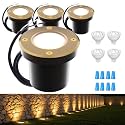 Cheopha Landscape Well Lights 12V In-Ground Light 4W Warm White 4-Pack
