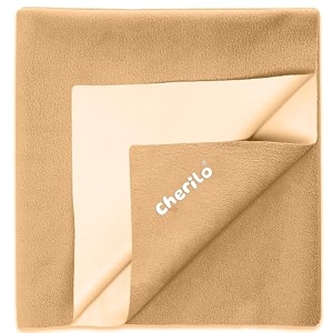cherilo quick dry waterproof protector baby dry sheets small 50cm x 70cm beige pack of 1