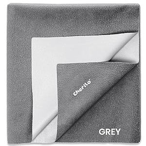 cherilo quick dry waterproof protector baby dry sheet medium 70cm x 100cm grey