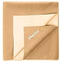 Cherilo Quick Dry Waterproof Protector Baby Dry Sheets, Small (50cm X 70cm)| Beige, Pack of 1