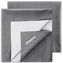 Cherilo Quick Dry Waterproof Protector Baby Dry Sheets, Small (50cm X 70cm)| Grey, Pack of 2