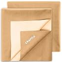 Cherilo Quick Dry Waterproof Protector Baby Dry Sheets, Small (50cm X 70cm)| Beige, Pack of 2