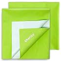 Cherilo Quick Dry Waterproof Protector Baby Dry Sheets, Small (50cm X 70cm)| Pista Green, Pack of 2