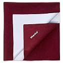 Cherilo Quick Dry Waterproof Protector Baby Dry Sheet, Large (100cm X 140cm)| Maroon