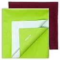 Cherilo Waterproof Baby Bed Protector Sheet Combo, Small 50x70 cm (Maroon + Navy Blue)