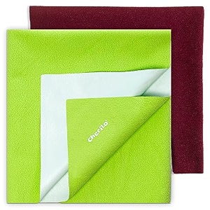 cherilo waterproof quickdry baby dry sheet combo pack medium maroon  navy blue