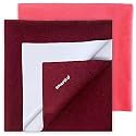 Cherilo Waterproof Quickdry Baby Dry Sheet Combo Pack, Medium (Maroon + Navy Blue)