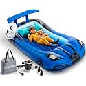 CHERIMOR Inflatable Toddler Travel Bed with 4 Safety Bumpers & Auto Pump