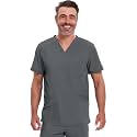Cherokee Infinity Men's V-Neck Scrub Top with 3 Pockets and 360° Stretch