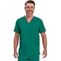 Cherokee Infinity Men's V-Neck Scrub Top with 3 Pockets and 360° Stretch