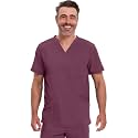 Cherokee Infinity Men's V-Neck Scrub Top with 3 Pockets and 360° Stretch