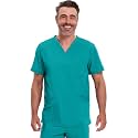 Cherokee Infinity Men's V-Neck Scrub Top with 3 Pockets and 360° Stretch
