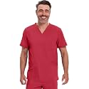 Cherokee Infinity Men's V-Neck Scrub Top with 3 Pockets and 360° Stretch