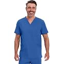 Cherokee Infinity Men's V-Neck Scrub Top with 3 Pockets and 360° Stretch