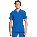 Cherokee Infinity Mens Scrubs Top V-Neck Modern Fit 2 Pocket 360° Stretch