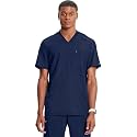 Cherokee Infinity Mens Scrubs Top V-Neck Modern Fit 2 Pocket 360° Stretch